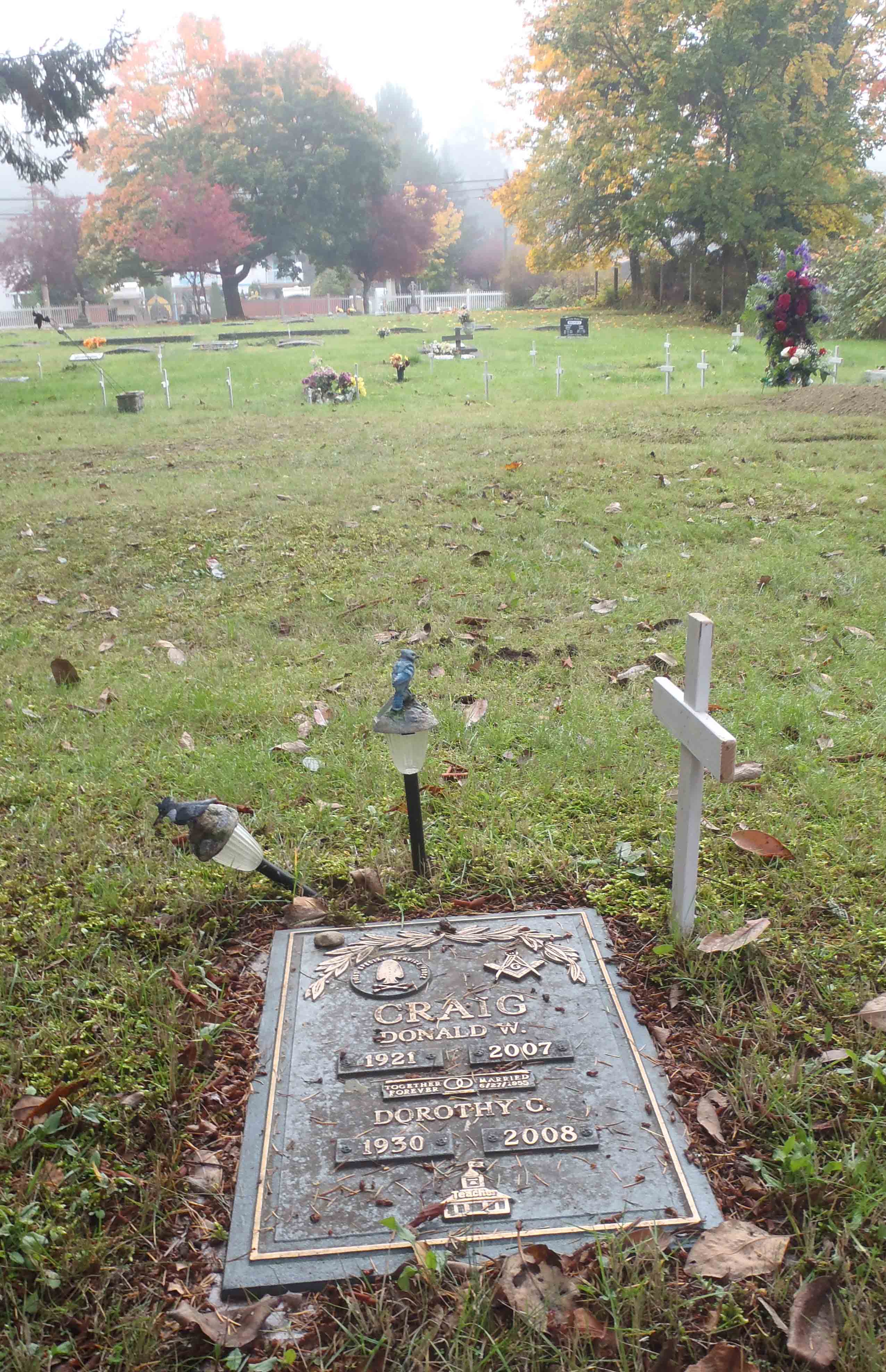 Donald Craig grave site